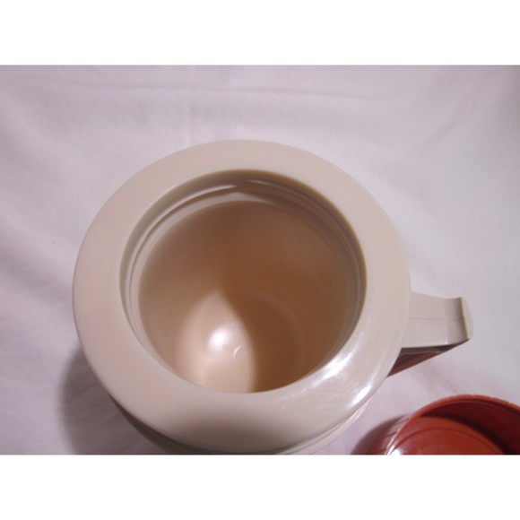 Thermos 10 Oz. Model 7002 Made In USA Vintage Orange Soup Coffee Lunch Container - Picture 6 of 7